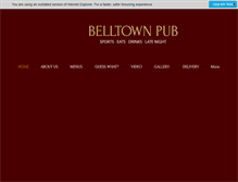 Tablet Screenshot of belltownpub.com